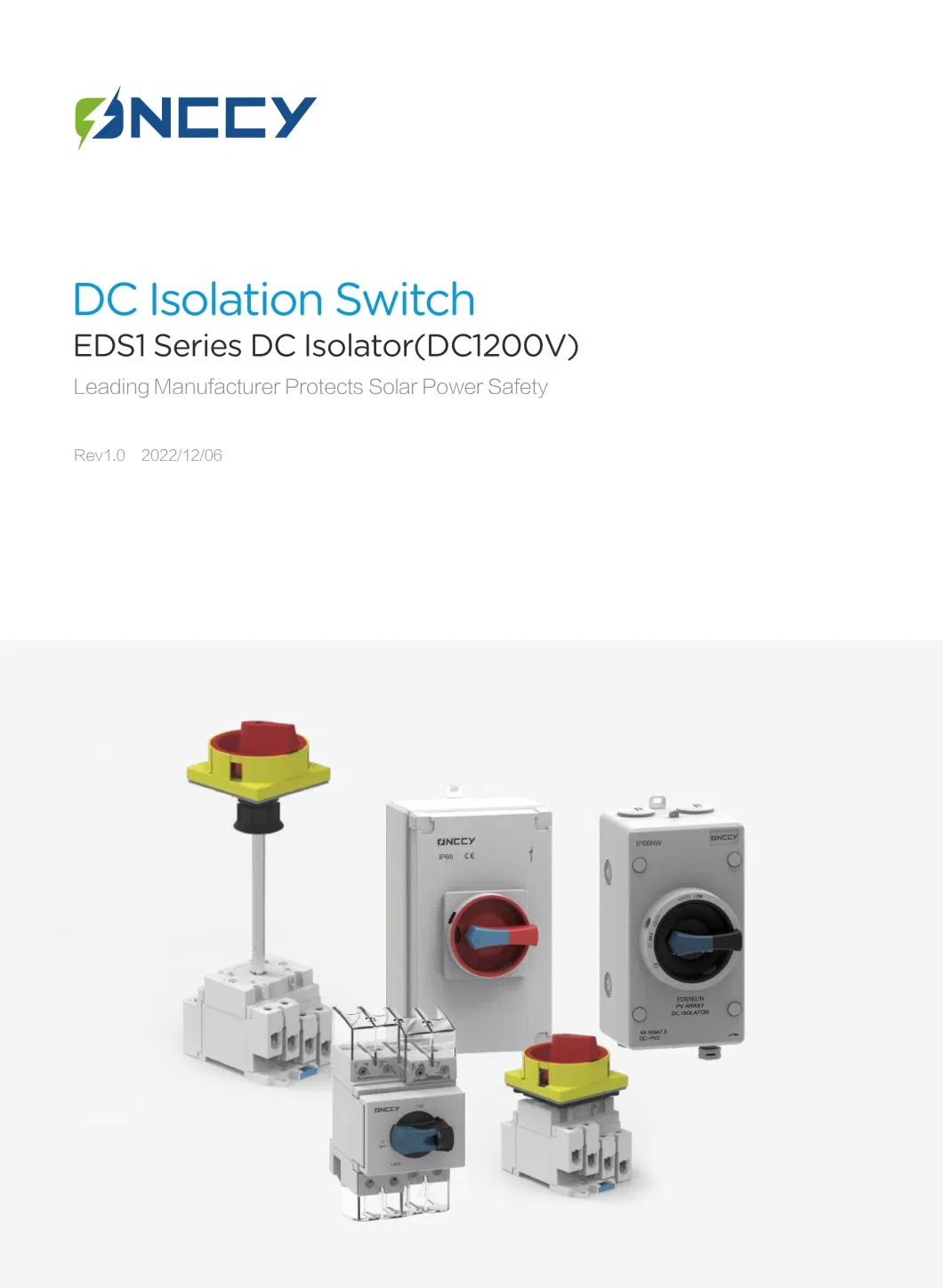 CE TUV Waterproof DC 1000V/1200V/1500V 32A Enclosure DC Isolator