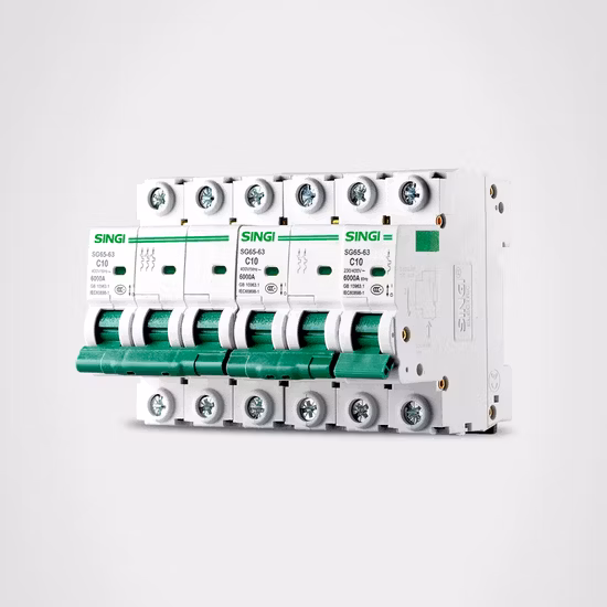 저전압 차단기 MCB Singi 또는 OEM 6